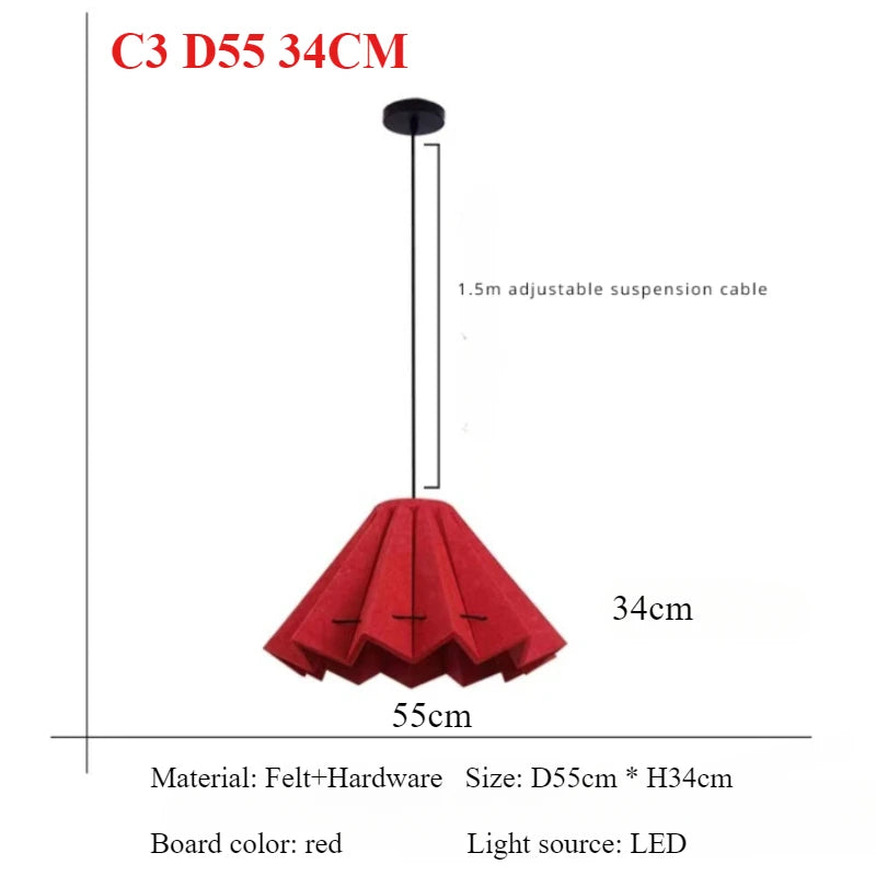 Nordic Felt Pendant Lamp
