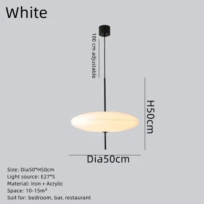 Acrylic UFO Disc Pendant Light