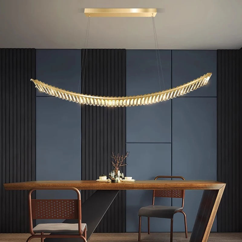 Crystal Linear Pendant Light