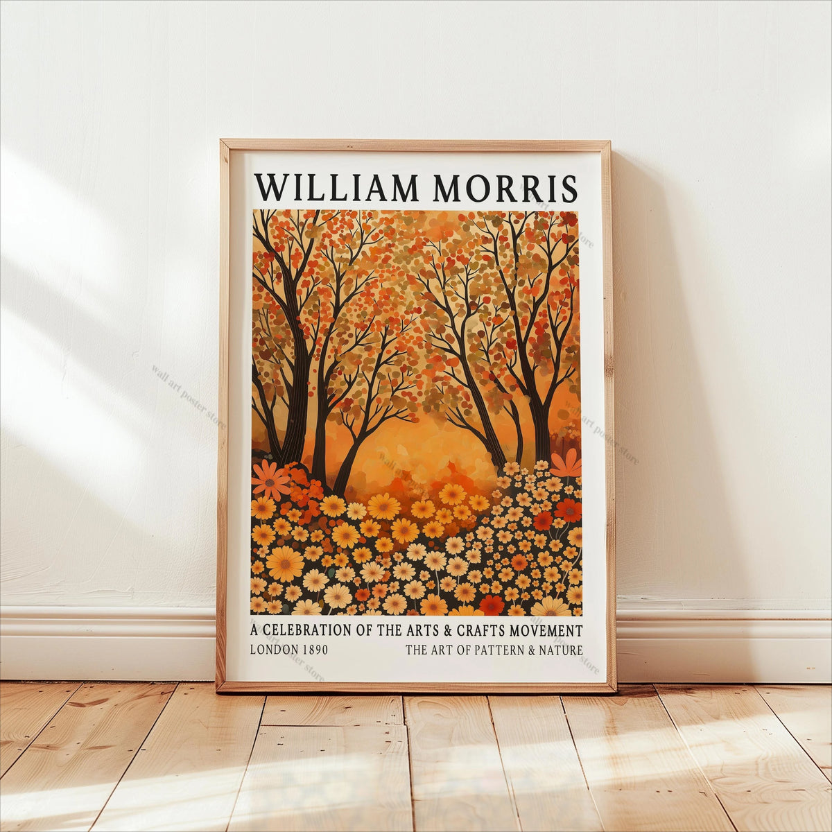 William Morris Forest Botanical Canvas Wall Art