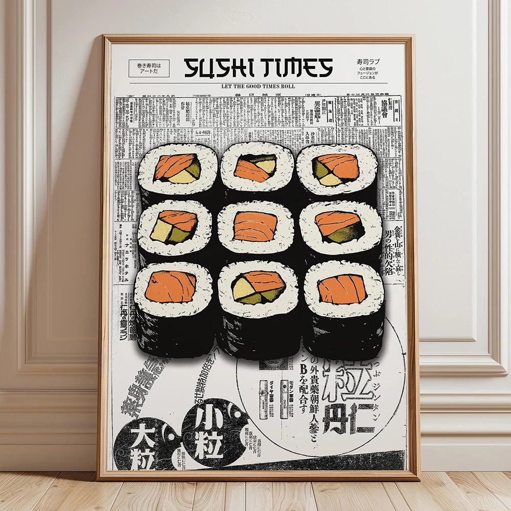 Japanese Sushi Bar Canvas Wall Art