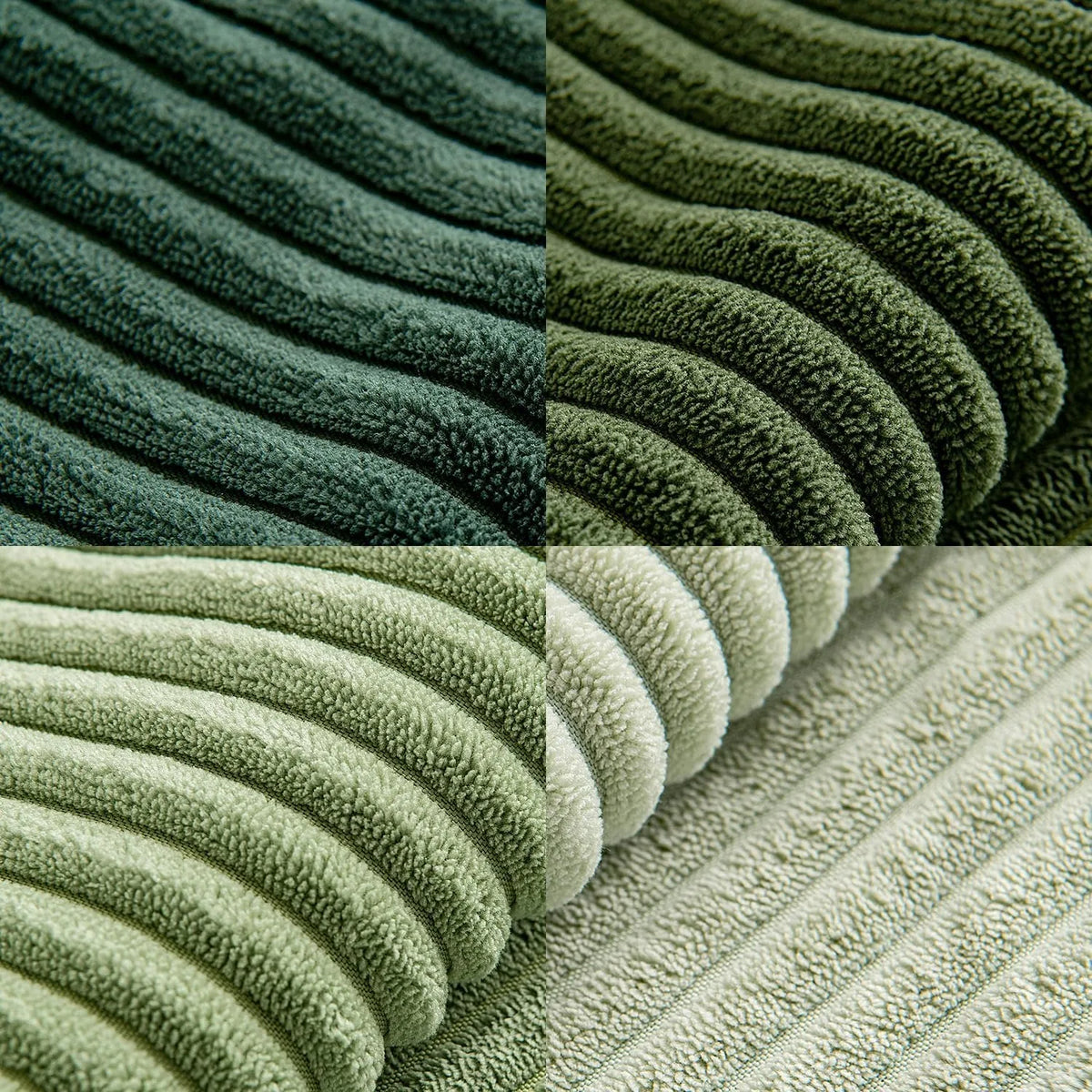 Striped Corduroy Throw Pillow Cover — styling detail