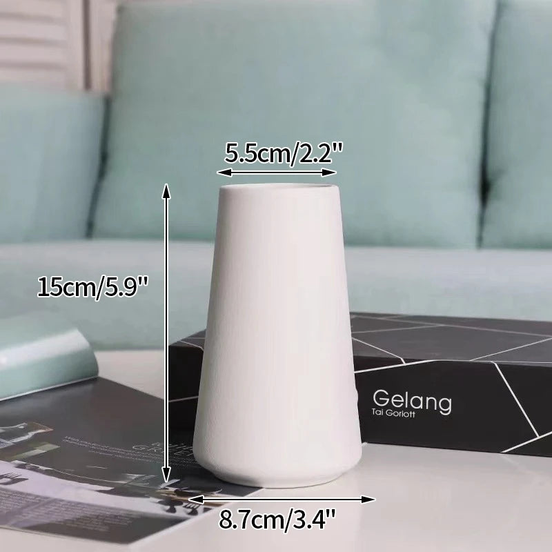 Nordic White Decorative Ceramic Vase