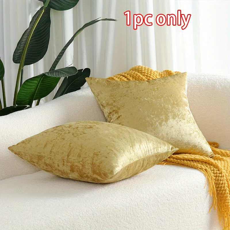 Plush Velvet Throw Pillow Cover
