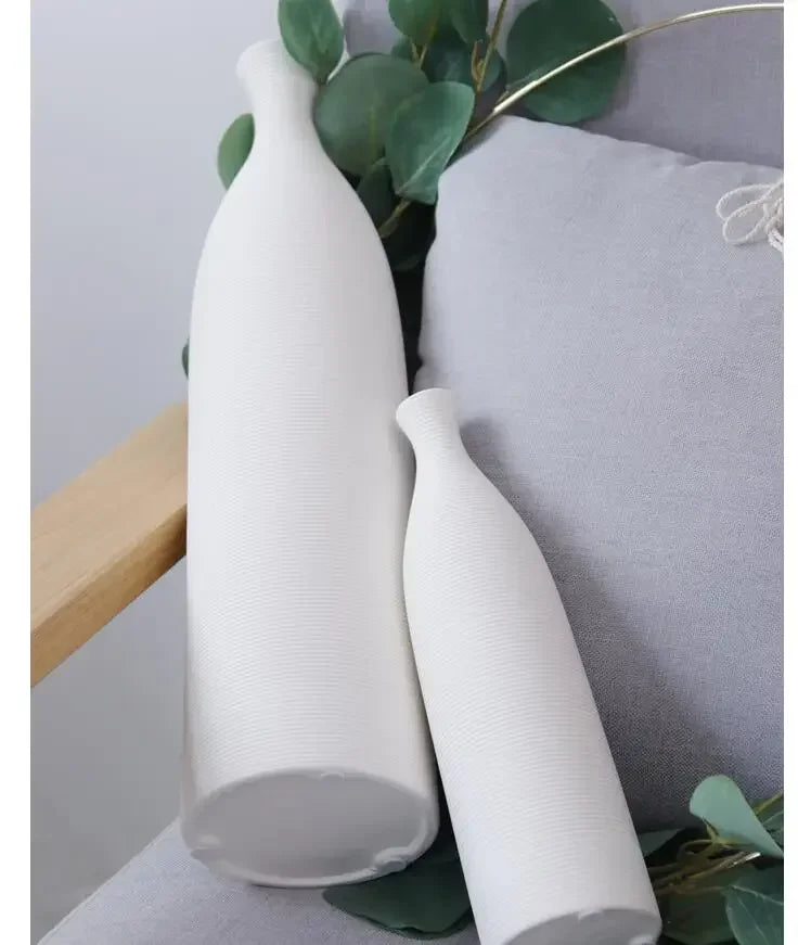 Modern black and white ceramic vase for home office décor