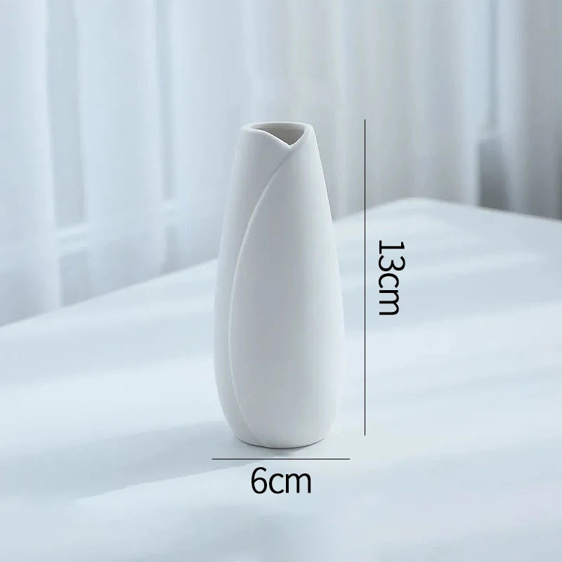 Nordic Retro Ceramic Flower Bottle