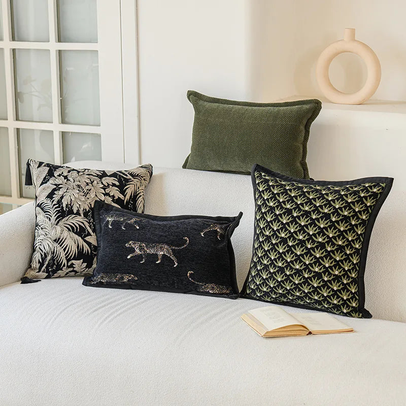 Nordic Jacquard Lumbar Pillow Cover — alternate view