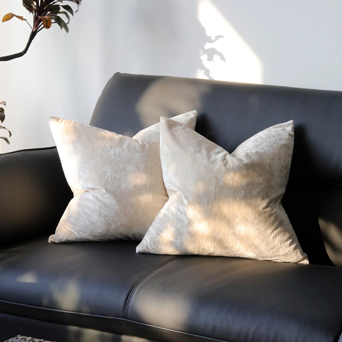 Solid Fabric Throw Pillow Cover