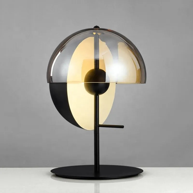 Postmodern glass Nordic floor lamp US plug white light living room