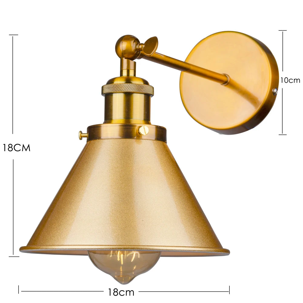 Vintage Industrial E27 Wall Sconce