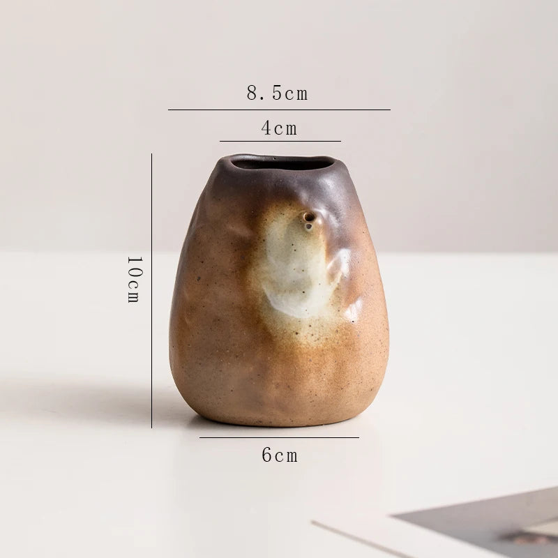 Stone Shape Ceramic Mini Vase Hydroponic Gift | Aurelia