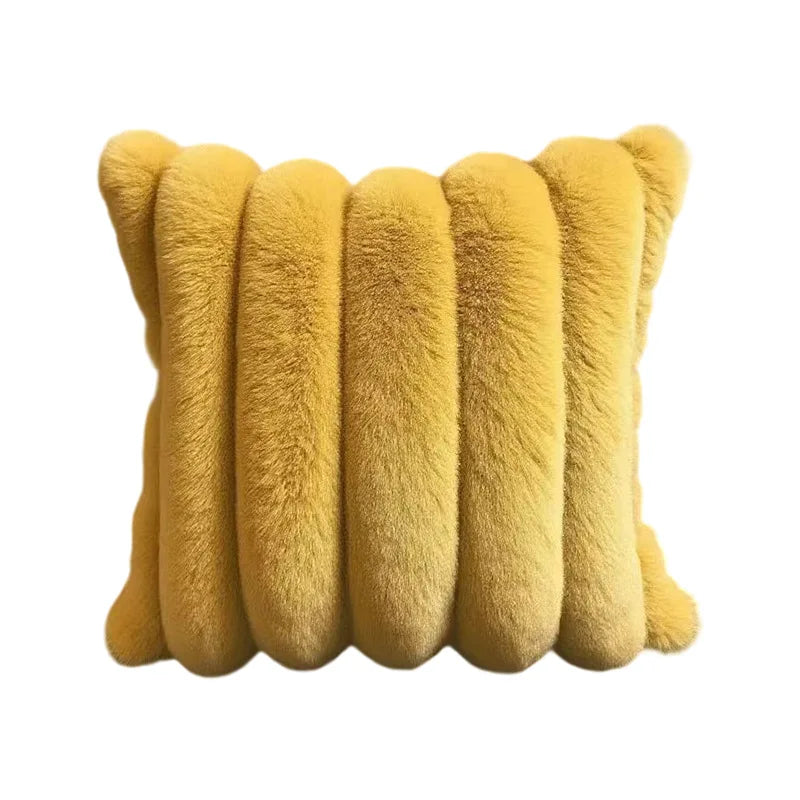 Faux Fur Throw Pillow Cover — styling detail