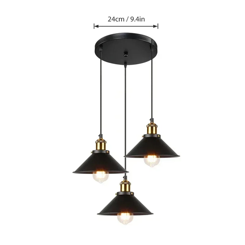 Vintage Chrome Multi Pendant