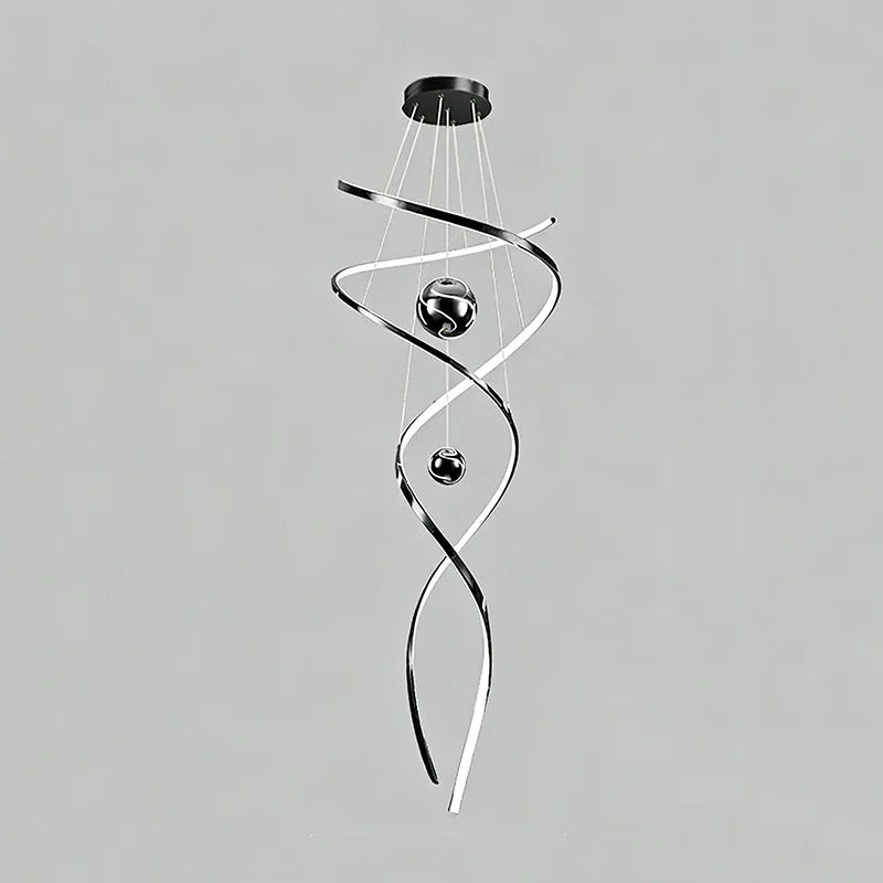 Crystal chandelier in black with touch on and off switch and remote