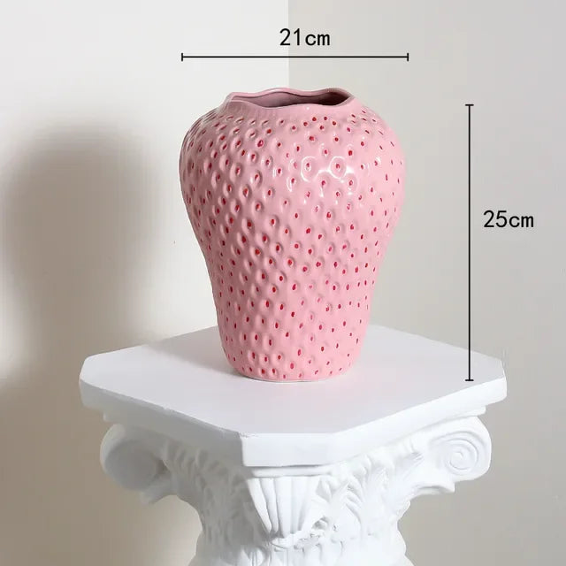 Cartoon Strawberry Terrarium Flower Vase | Aurelia
