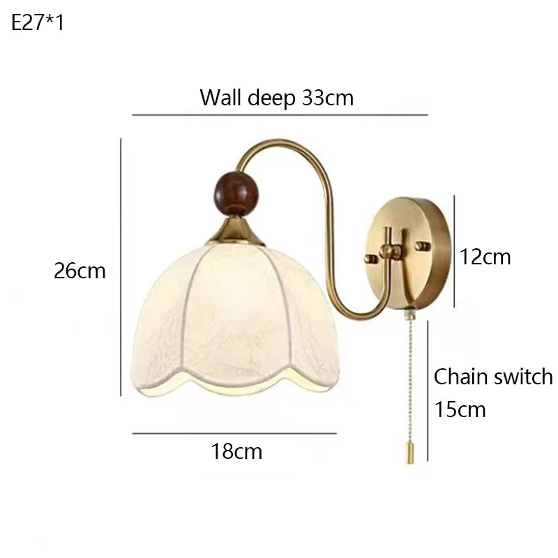 French Retro Wabi-Sabi Wall Sconce
