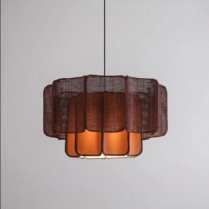 Wicker Globe Pendant Light