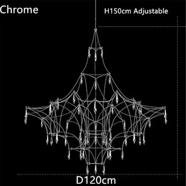 Golden minimalist chandelier on slim cord suspension for modern interiors