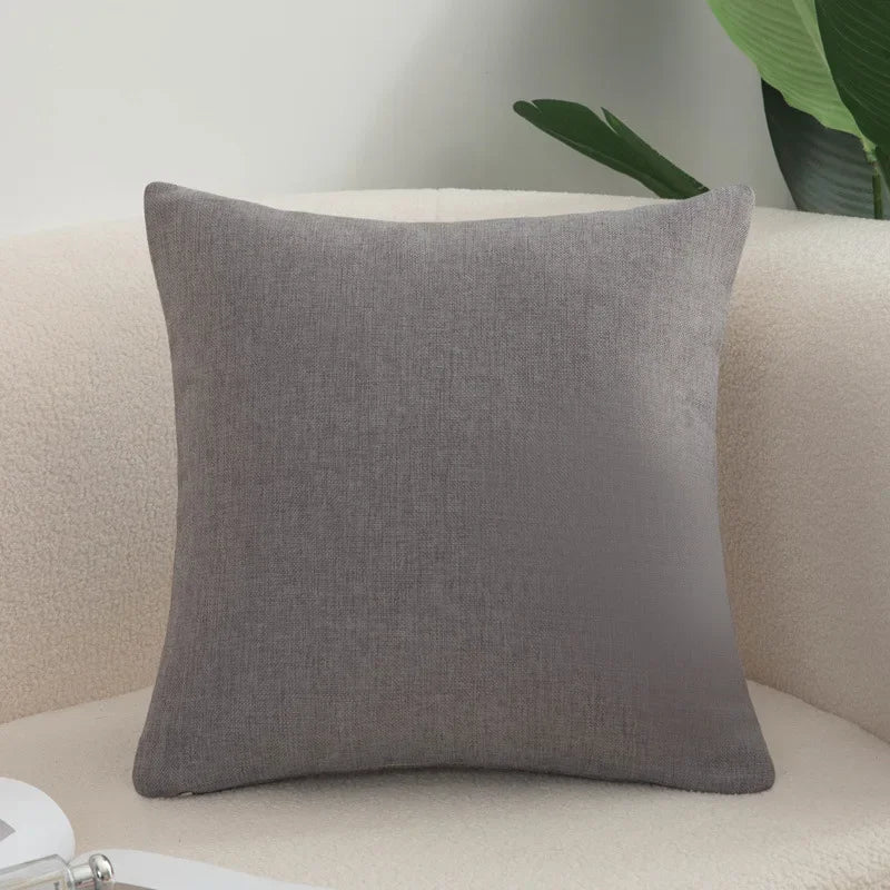 Farmhouse Chenille Throw Pillow Cover — styling detail