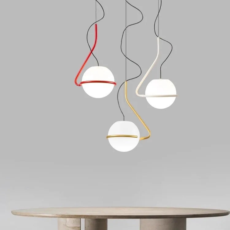 Italian Minimalist Globe Pendant Light