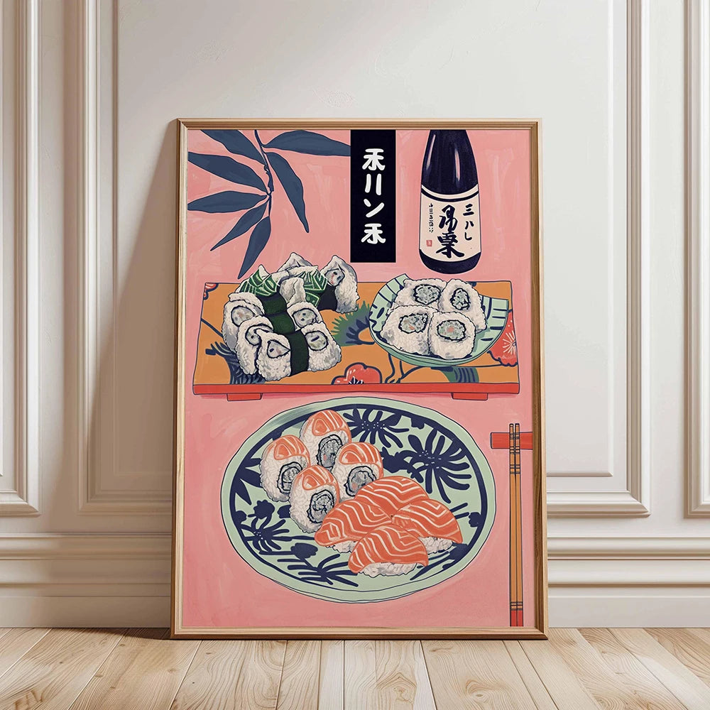 Japanese Sushi Bar Canvas Wall Art