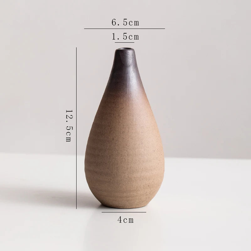 Stone Shape Ceramic Mini Vase Hydroponic Gift | Aurelia