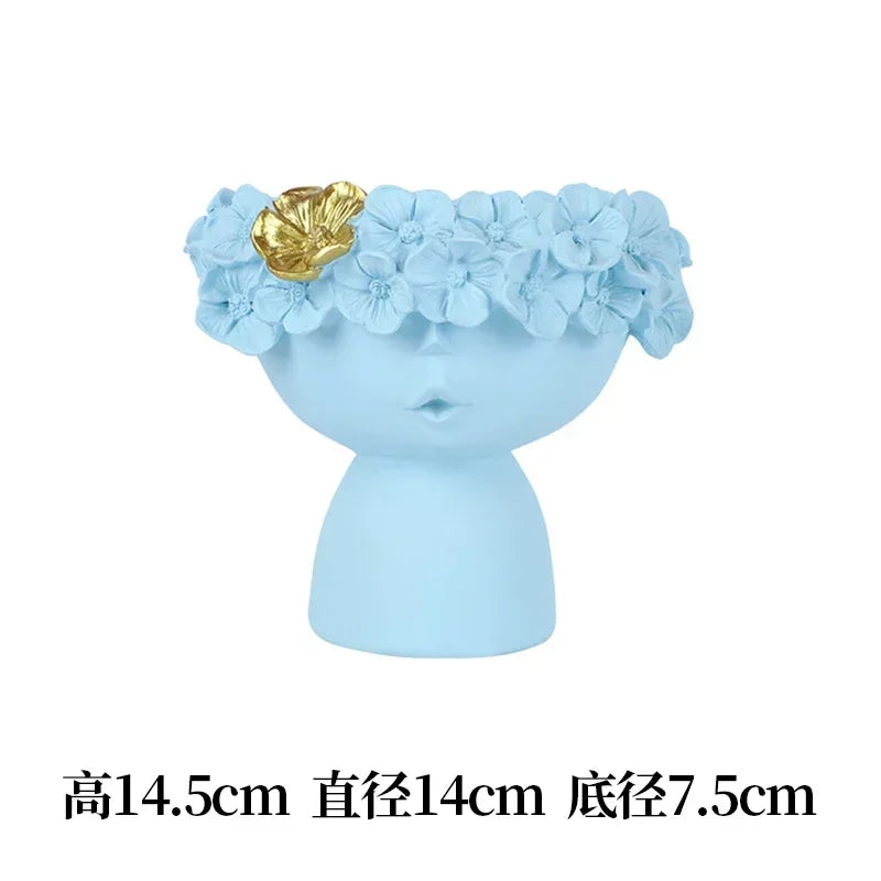 Nordic Cute Girl Flower Vase Living Room Desktop | Aurelia