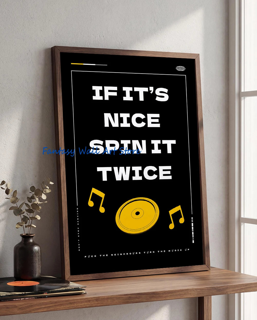 Retro Music Vinyl Record Canvas Wall Art