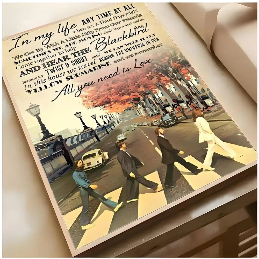 The Beatles Classic Rock Music Canvas Wall Art