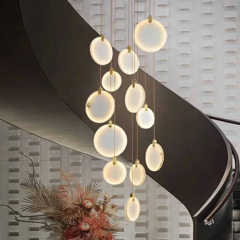 Marble Multi Rod Pendant Light