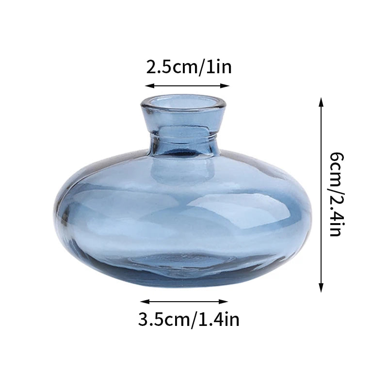 Brown Retro Glass Hydroponic Vase
