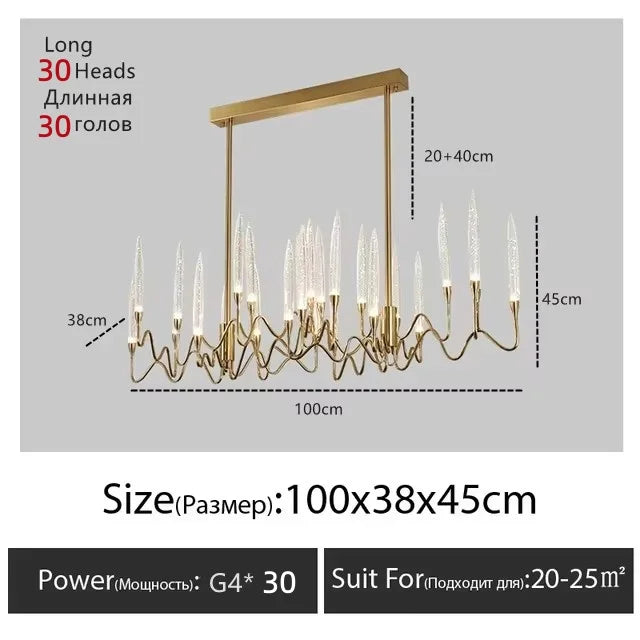 Chrome crystal chandelier with three color light and included bulbs