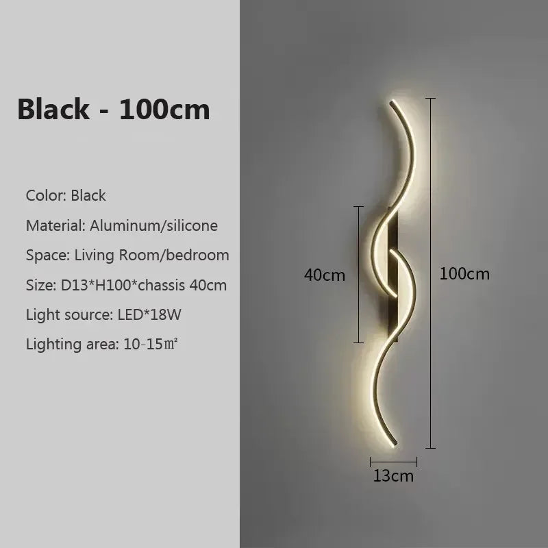 Modern LED Long Strip Wall Sconce