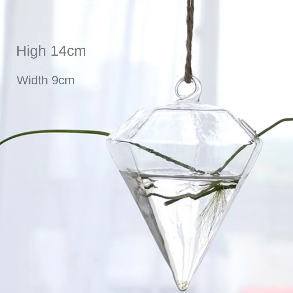 Hanging Glass Terrarium Vase Hydroponic Gift | Aurelia