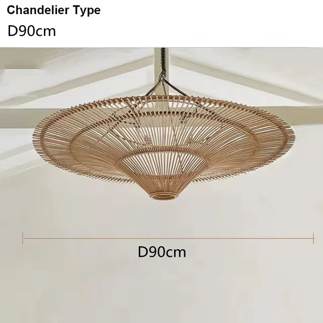 Rattan Dome Pendant Light