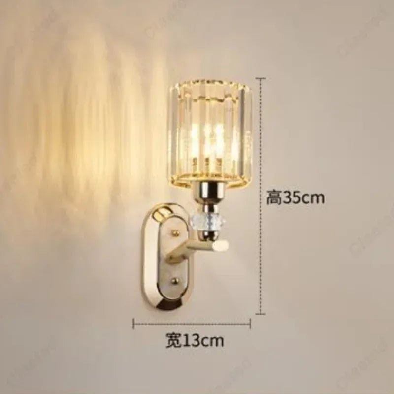 Crystal LED Bathroom Wall Sconce