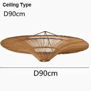 Rattan Dome Pendant Light