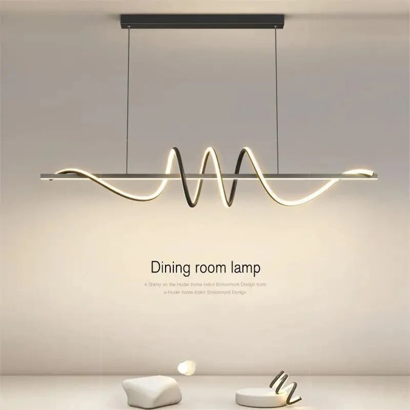 LED Linear Strip Pendant Light