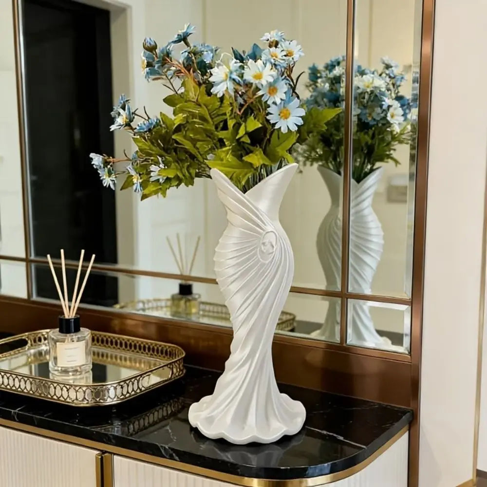 3D printed gown dress vase minimalist flower arrangement décor