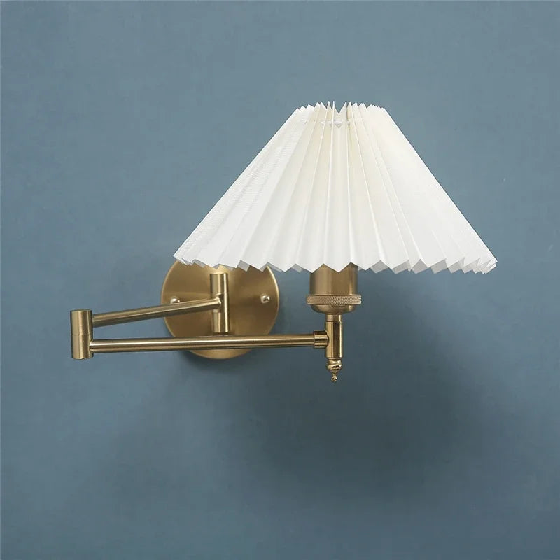 wall sconce, detail view of fixture base and arm