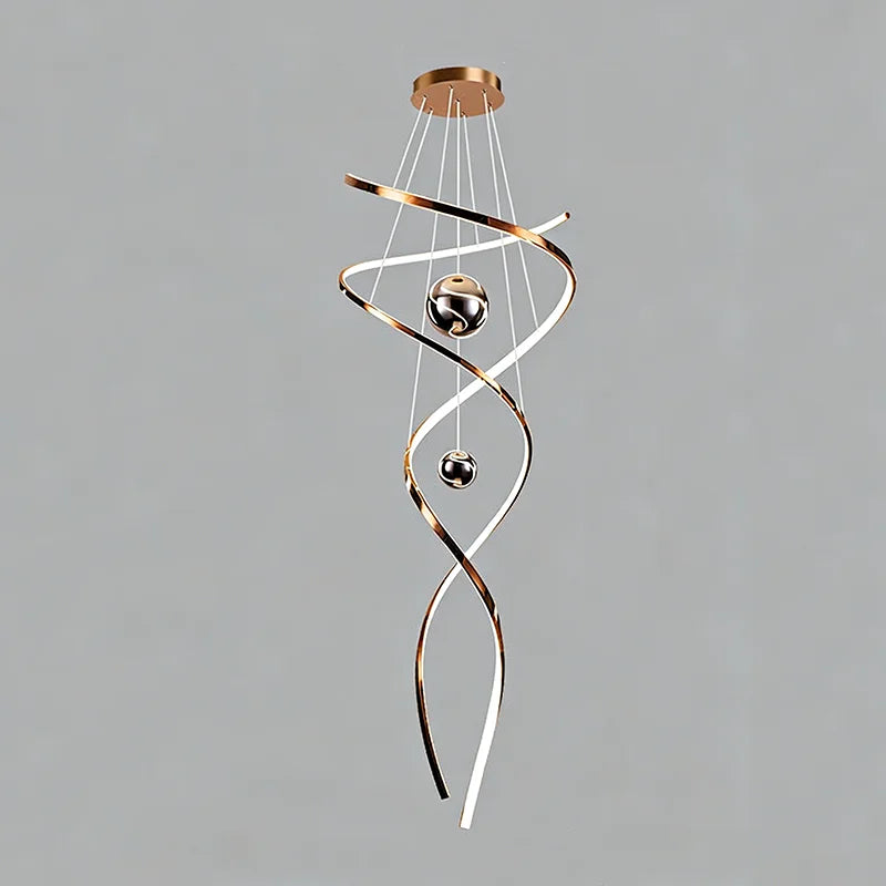 Rose gold crystal chandelier seen from below with dense crystal drops