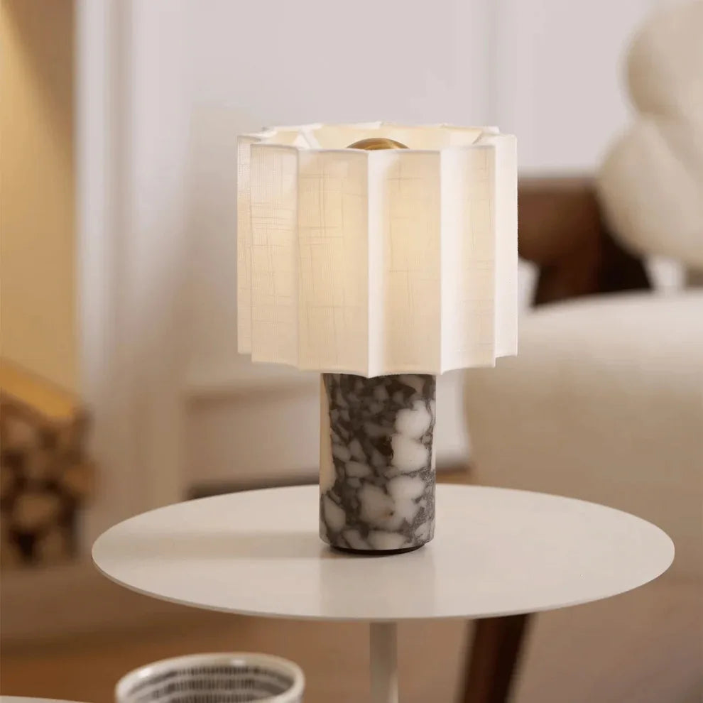 Natural Stone Marble Table Lamp