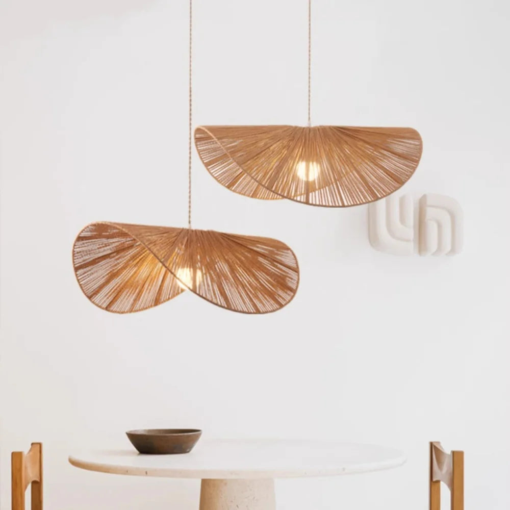 Boho Rattan Pendant Light