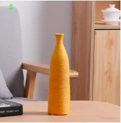 Modern black and white ceramic vase for home office décor