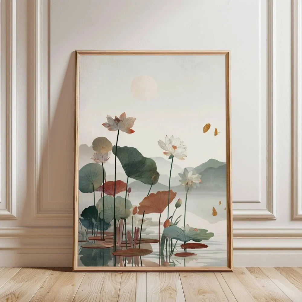 Japanese Botanical Tree Illustration Canvas Wall Art