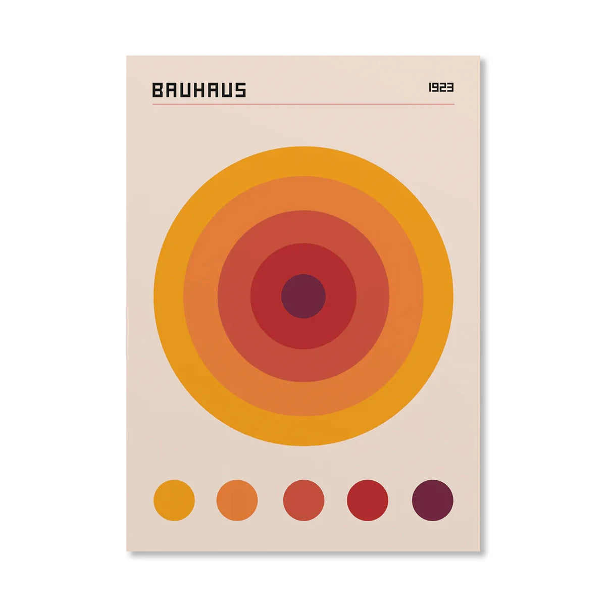 Bauhaus Geometric Art Print