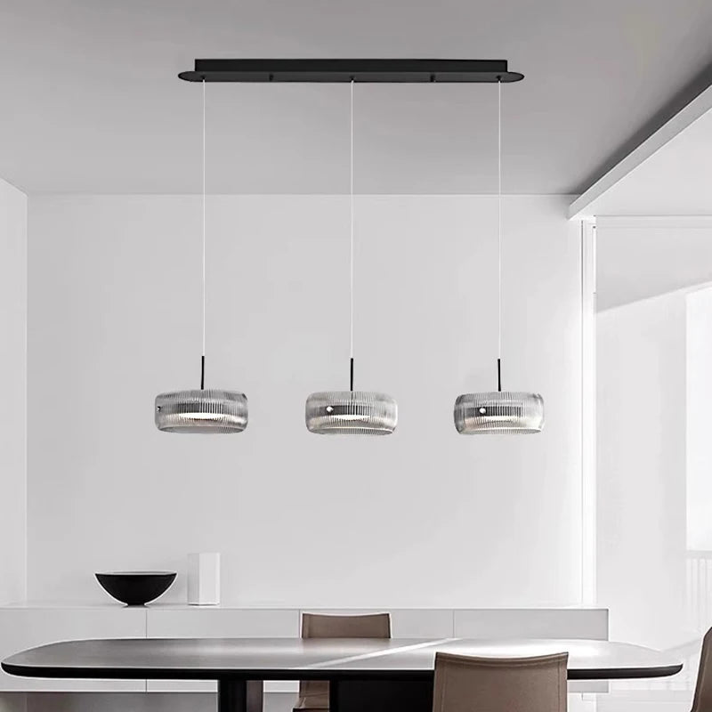 Glass Stone Linear Chandelier