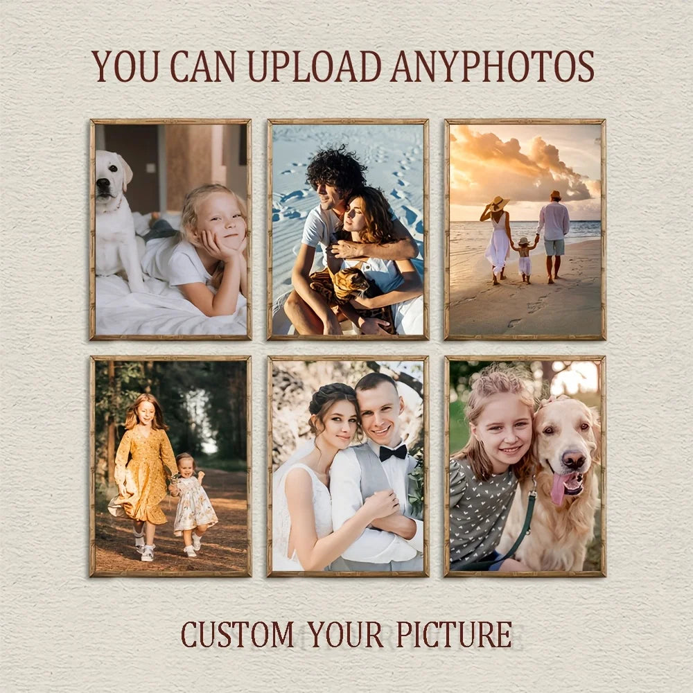 Custom 6-Piece Personalised Canvas Wall Art Set