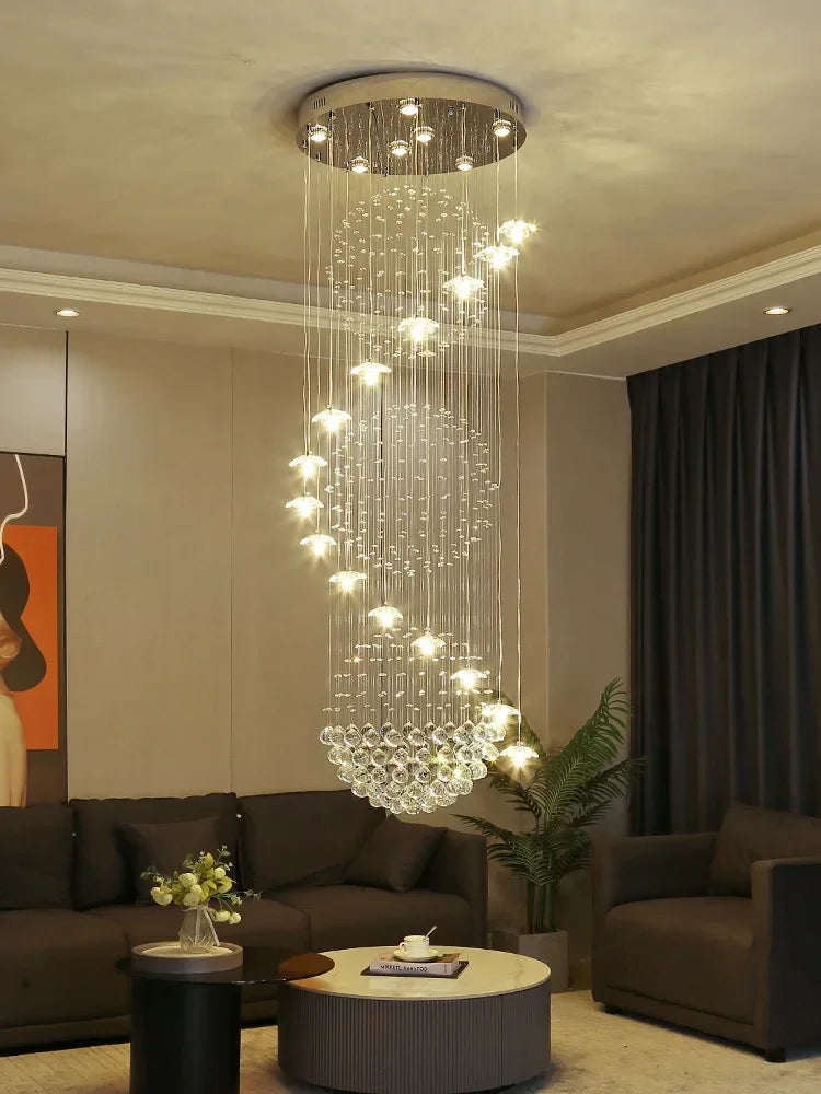 Twelve flower crystal chandelier measuring 19.7 in (50 cm) across