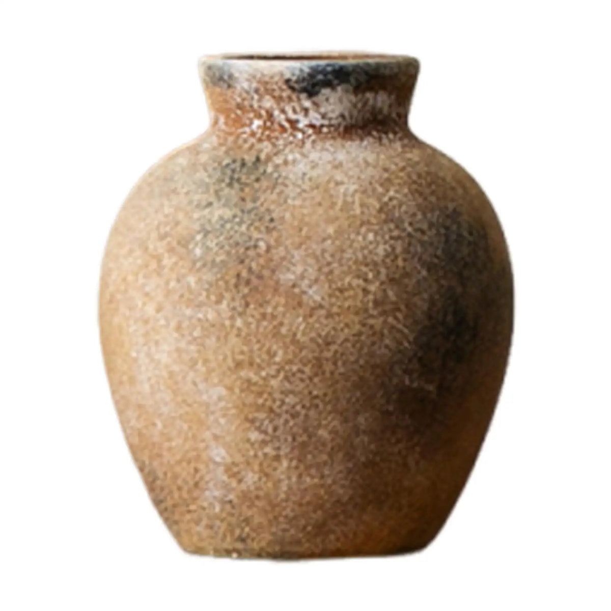 Rustic Wabi Sabi ceramic vase farmhouse fireplace living room